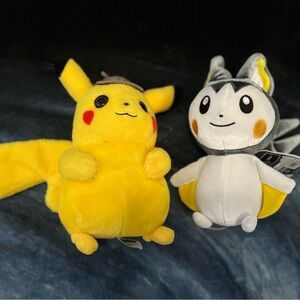 Pokemon Yellow and White Plush Toy Duo